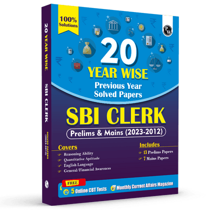 20 SBI Clerk Prelims & Mains Previous Year Solved Papers For 2024-25 Exam