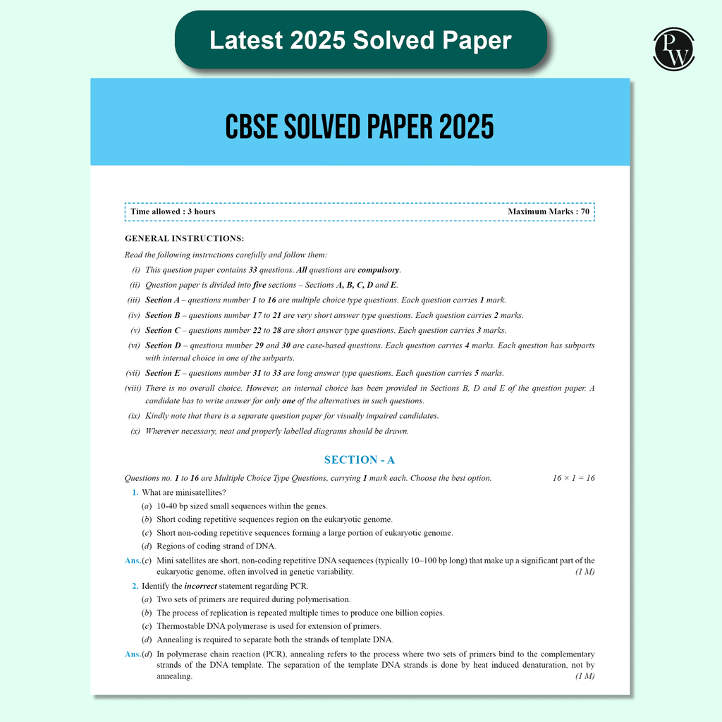 CBSE Question & Concept Bank (QCB) Class 12 Biology Chapter-wise and Topic-wise Solved Questions For 2026 Exams with 50% Competency Based Question