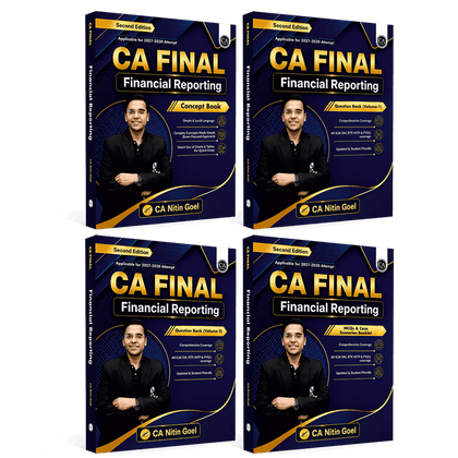 CA Finals for May 2027 | Financial Reporting Combo Set of 4 Books By CA Nitin Goel | Detailed Concepts Explanations, All ICAI SM, RTP, MTP & PYQ’s Coverage | Charts & Tables for Quick Revision