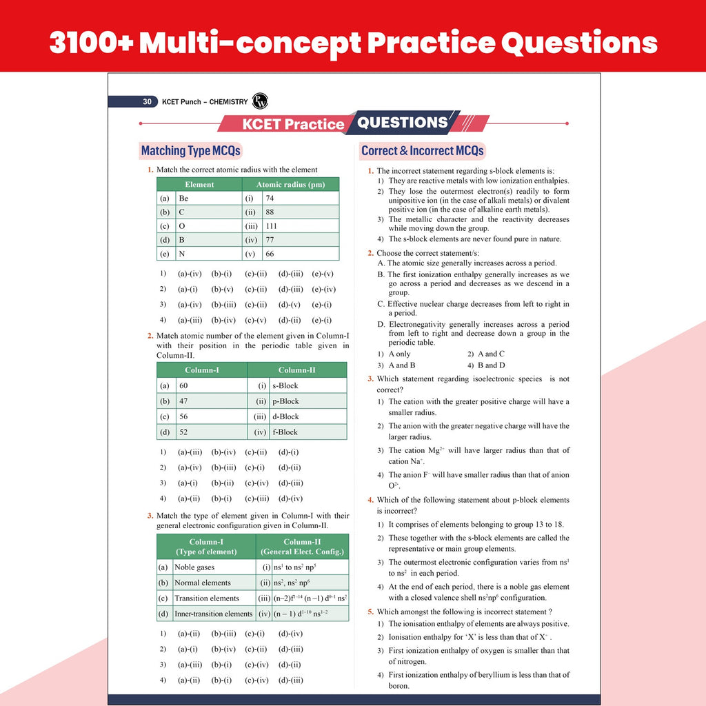 Karnataka CET (KCET) Objective NCERT Punch Physics, Chemistry and Biology Combo Set of 3 Books For KCET 2027 Exam l Topicwise Theory with 11200+ MCQs | KCET 10 Years PYQs and Mock Tests