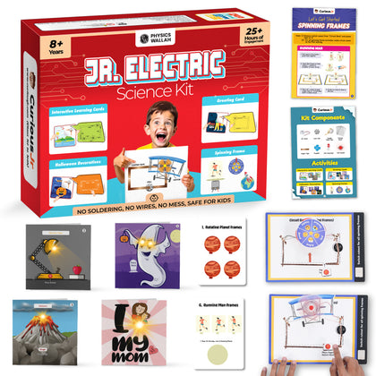 Jr. Electric Science Kit – Electric Kit for Kids | Science Kit with 20+ Experiment | Fun Learning Toys Experiment Kit & Educational Kit for Kids | Return gifts for kids birthday party Ages 8-12