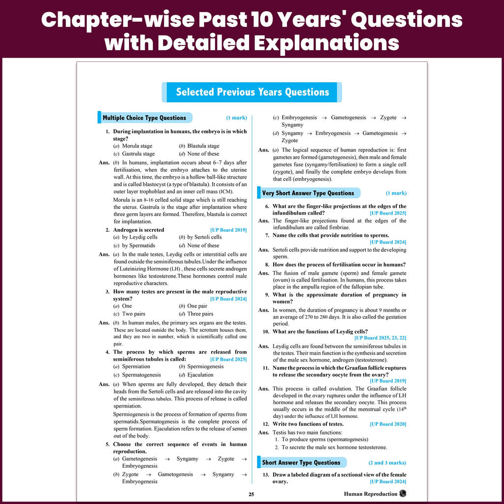 UP Board Class 12 Question Bank Biology Guru Mantra By Yogesh Sir For 2026-27 Exam | NEP 2020 | Chapter-wise Mind Maps with Previous Year Questions, NCERT Exemplar & Model Papers