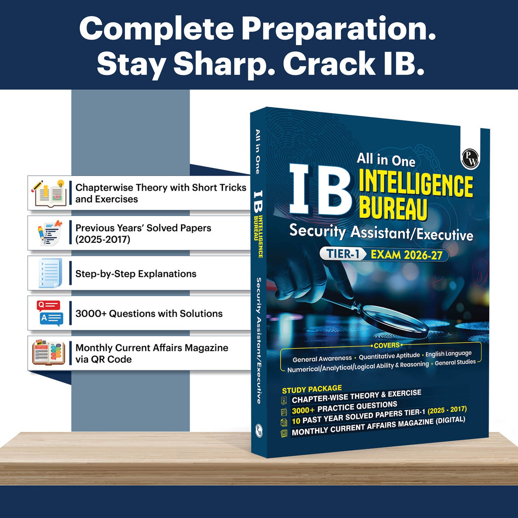 All in One IB (Intelligence Bureau) Security Assistant/Executive Tier-1 Exam 2026-27 | Chapterwise Theory, Short Tricks and 3000+ Practice Questions | 10 Years PYQs (2025-2027)
