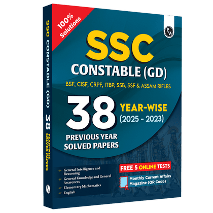PW SSC Constable PYQ  | 38 Previous Year-wise Solved Papers (PYQs) (2023- 2025) with FREE 5 Online Practice Sets | BSF, CISF, CRPF, ITBP, SSB, SSF & Assam Rifles