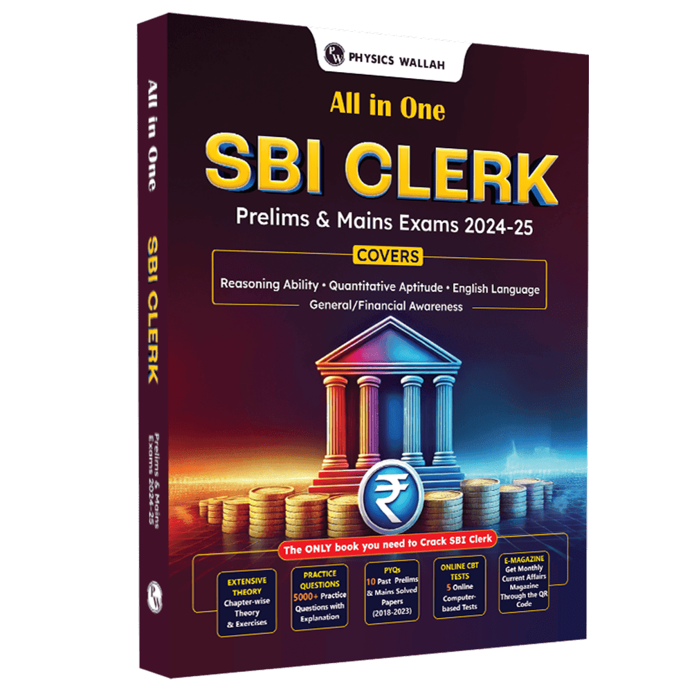 All in One SBI Clerk Prelims and Mains 2024-25 Exams | 10 Previous Year Solved Papers (PYQs) 2018 - 2023 with 5 Online Practice Sets | English Edition