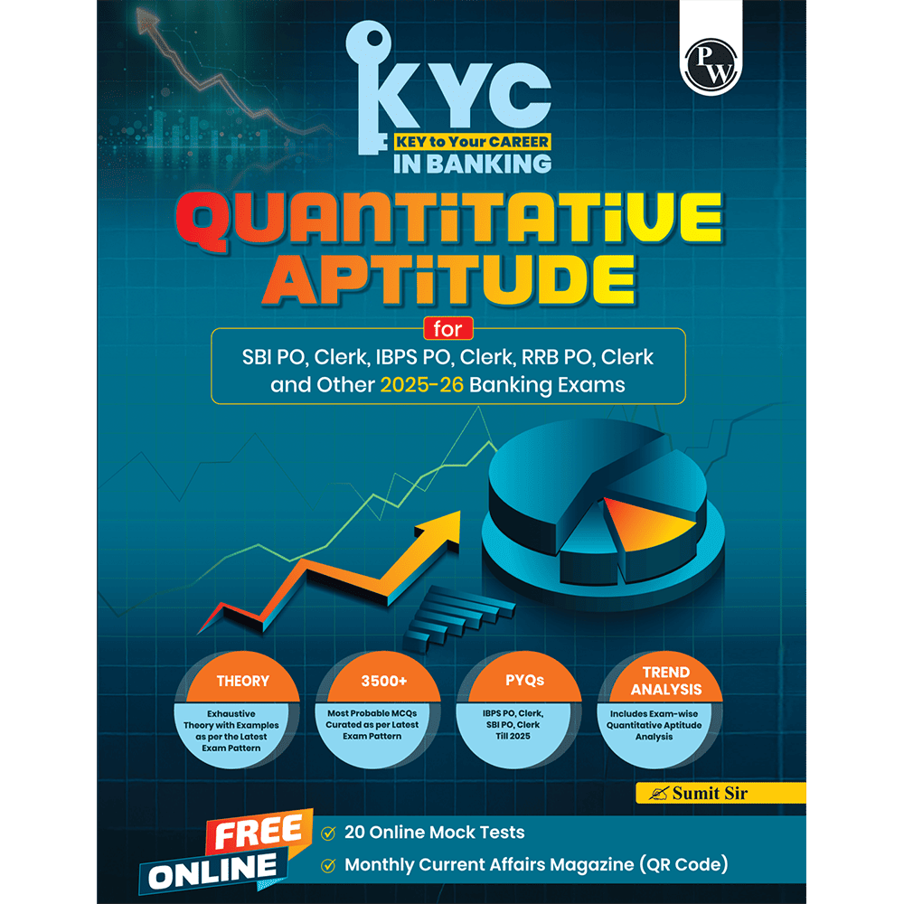 KYC Quantitative Aptitude | Chapterwise Theory, Exercise, Past Year Questions (PYQ) By Sumit Jaiswal For SBI PO, Clerk, IBPS PO, Clerk, RBI & Other Banking Exams 2025- 26 | Free 20 Online Tests