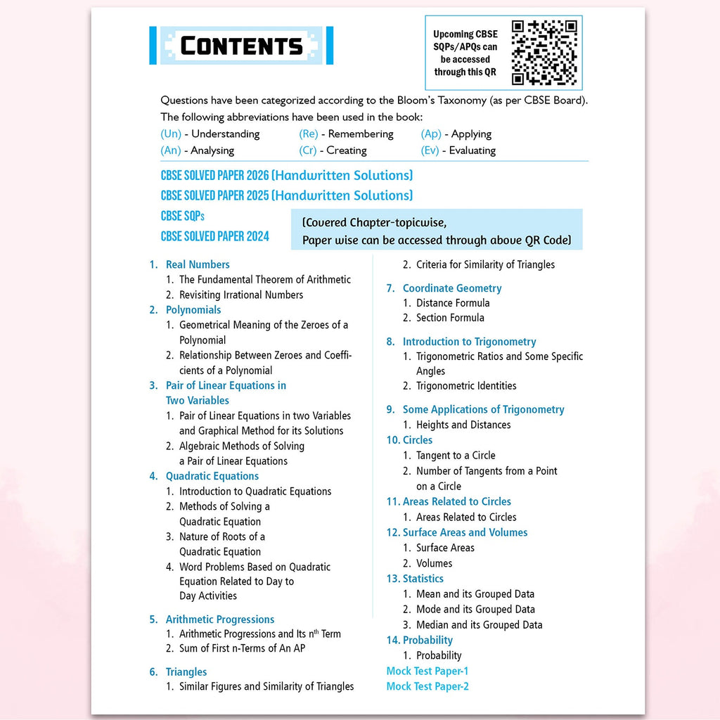 PW CBSE Question & Concept Bank (QCB) Class 10 Maths (Standard) Chapter-wise and Topic-wise Solved Questions By Ritik Mishra For 2027 Board Exams with 50% Competency Based Question