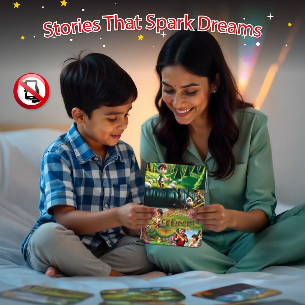 Bedtime Fables and Moral Tales 51 Flashcards For Kids For 3+ Years Old | Short Stories with Colorful Pictures| Fairy Tales For Kids | Thoughtful Gifts For Growing Kids - PW Kids