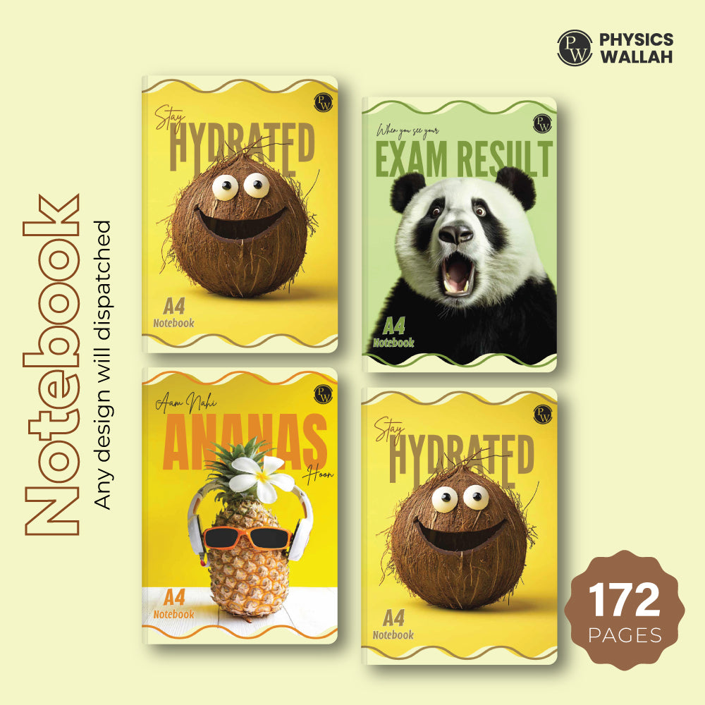 172 pages notebook