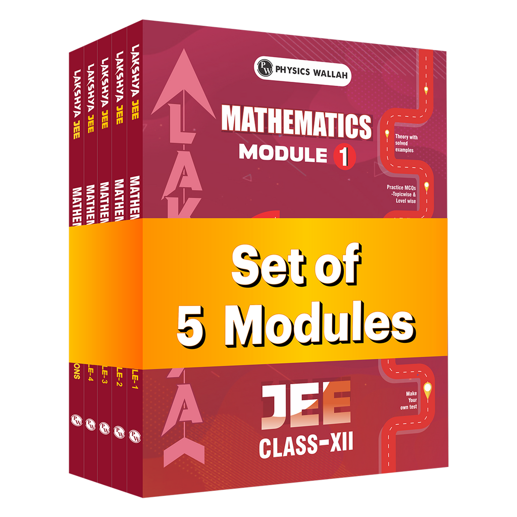 PW Lakshya For JEE Main & Advanced Class 12 Mathematics Modules with Solutions Combo Set of 5 Books (2026 Edition)