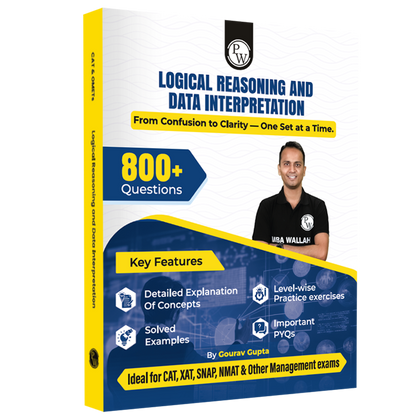 MBAWALLAH Logical Reasoning & Data Interpretation 800+ Practice Questions By Gourav Gupta with PYQs, Levelwise Exercises, Solved Examples | Ideal for CAT & OMETs