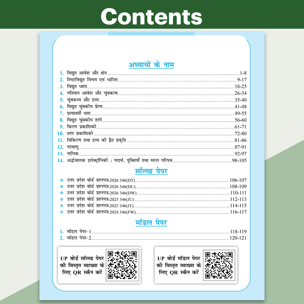 UP Board Class 12 Question Bank Physics Hindi Guru Mantra By Kishan Pandey For 2026-27 Exam | NEP 2020 | Chapter-wise with NCERT Exercises, Most Probable Questions, PYQs & Model Papers