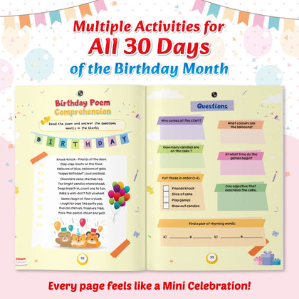 Activity Book, 30 Days of Birthday Adventure