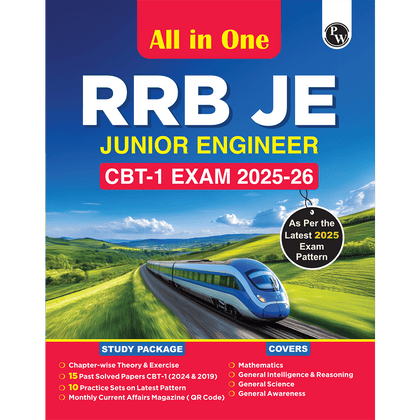 All in One RRB JE (Junior Engineer) CBT - 1 2025-26 Exam l Chapterwise Theory, Short Tricks and Exercises, 15 Previous Year Solved Papers (2024 & 2019) PYQs with 10 Practice Sets