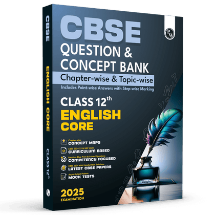 CBSE Question & Concept Bank (QCB) Class 12 English 2024 - 2025 Core Chapter-wise and Topic-wise Solved Questions