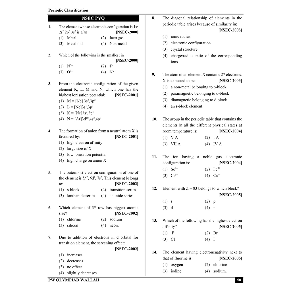 Olympiad Wallah NEET-Olympiad Excellence 11th Chemistry Part 1 For 2026 | For NSEC, NEET, INChO, IChO Exam | Expert Crafted Content | PYQ, Challenging Problems With Detailed Solutions