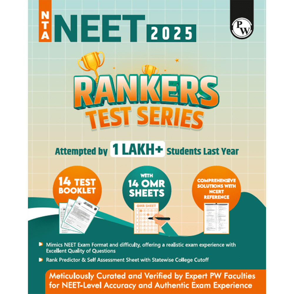 NTA NEET Rankers Test Series 2025 Verified & Curated by Expert Faculties | 10 Full Syllabus (Class 11 & 12) | OMR Sheet, Solution Booklet with NCERT References