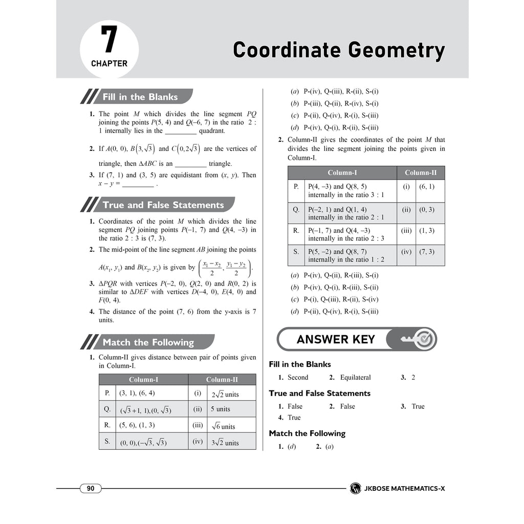 JKBose Class 10 End Game For Last Minute Preparation Book For 2027 Exams | Science, Mathematics and Social Science | Chapterwise Cheat Sheets, Quick Recall Selected Most Probable Questions