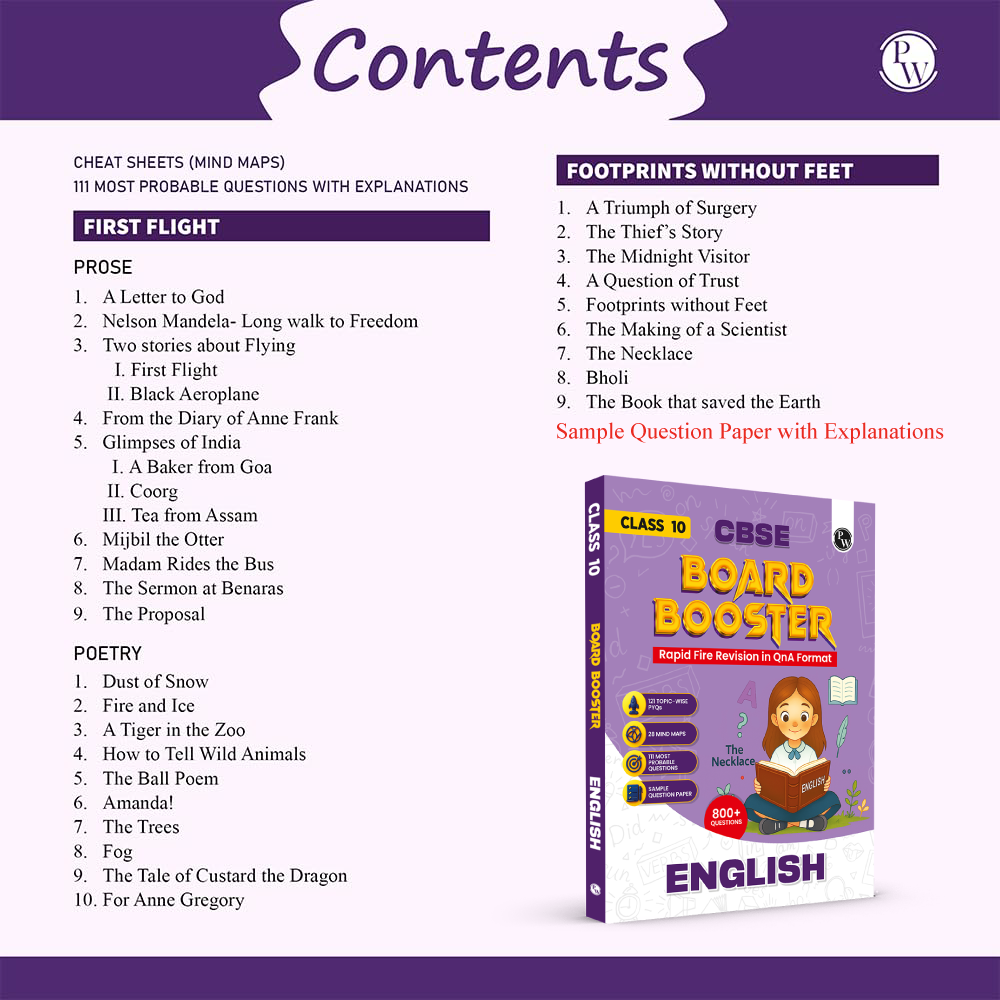 CBSE Class 10 Board Booster English Question Bank For 2026 Board Exams l 800+ Questions l Rapid Revision l Topicwise PYQs, Mind Maps and Most Probable Questions