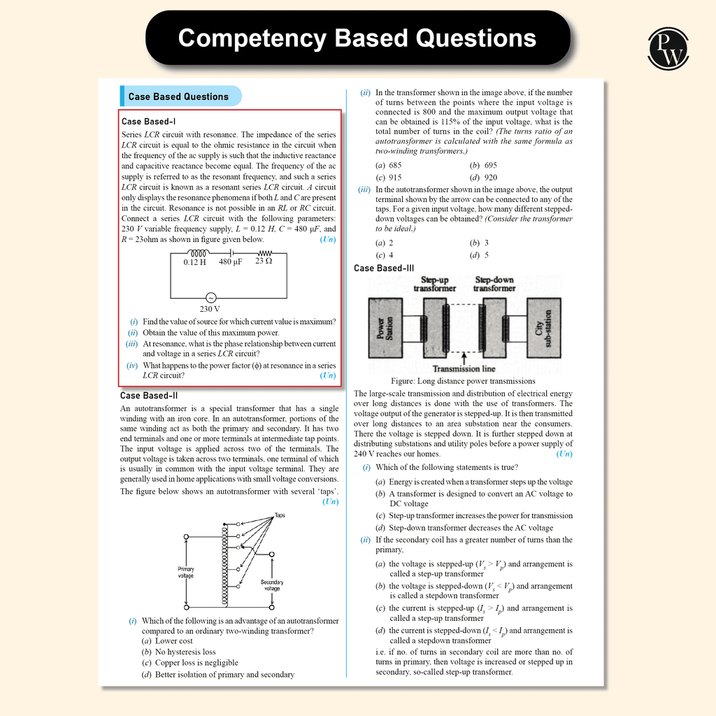 CBSE Question & Concept Bank (QCB) Class 12 Physics Chapter-wise and Topic-wise Solved Questions For 2026 Exams with 50% Competency Based Question
