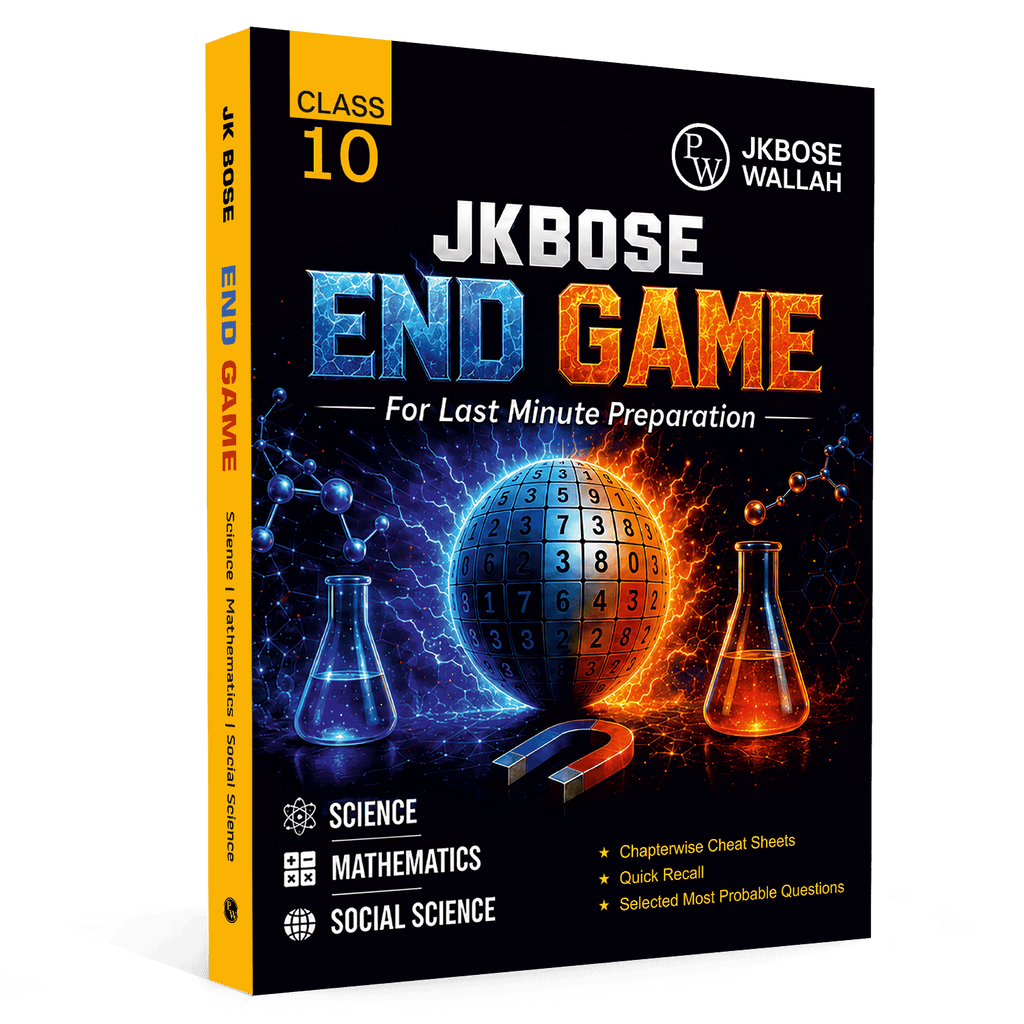 JKBose Class 10 End Game For Last Minute Preparation Book For 2027 Exams | Science, Mathematics and Social Science | Chapterwise Cheat Sheets, Quick Recall Selected Most Probable Questions