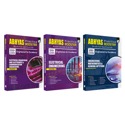 GATE Abhyas Practice Booster For ECE/EE Vol 1, Electrical Engineering Vol 2 and Engineering Mathematics & General Aptitude Combo Set of 3 Books
