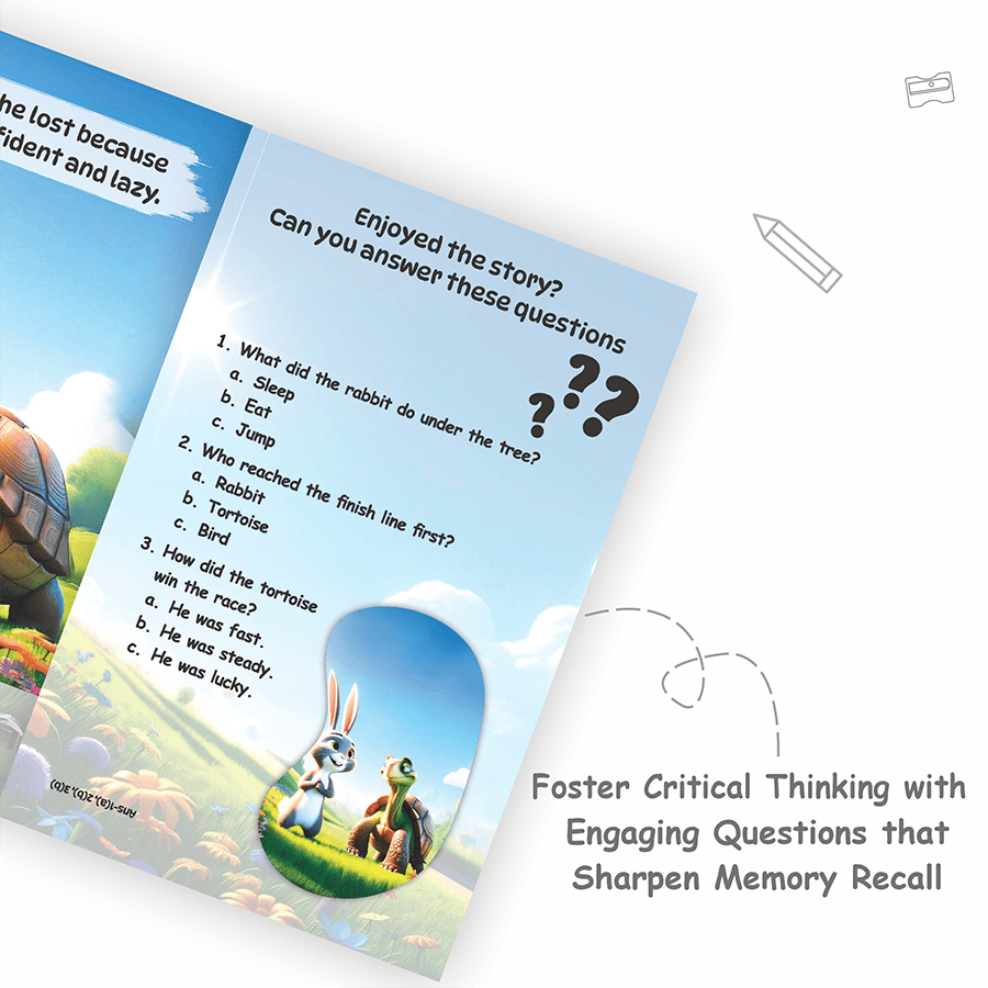 Moral Story Books (Set of 10 Books) For Kids | Bed Time Story Book Set For Children | Short Story Books with 3D Animated Images | Books For 3+ Years Old