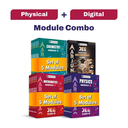 Arjuna For JEE Main & Advanced Class 11 Physics, Chemistry, Mathematics Modules and Question Booklet with Solutions Combo Set of 16 Books (2026 Edition) With Digital-Book