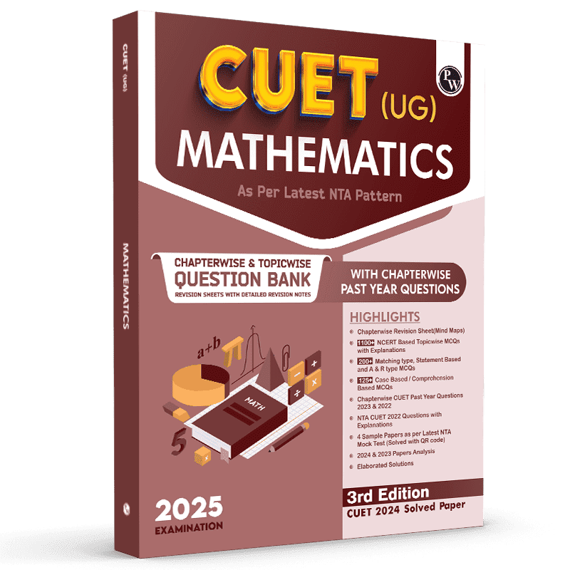 CUET (UG) Mathematics 2025 Chapterwise & Topicwise Question Bank with Past Year Questions (PYQs upto 2024) and Mock Tests l Chapterwise Revision Sheets