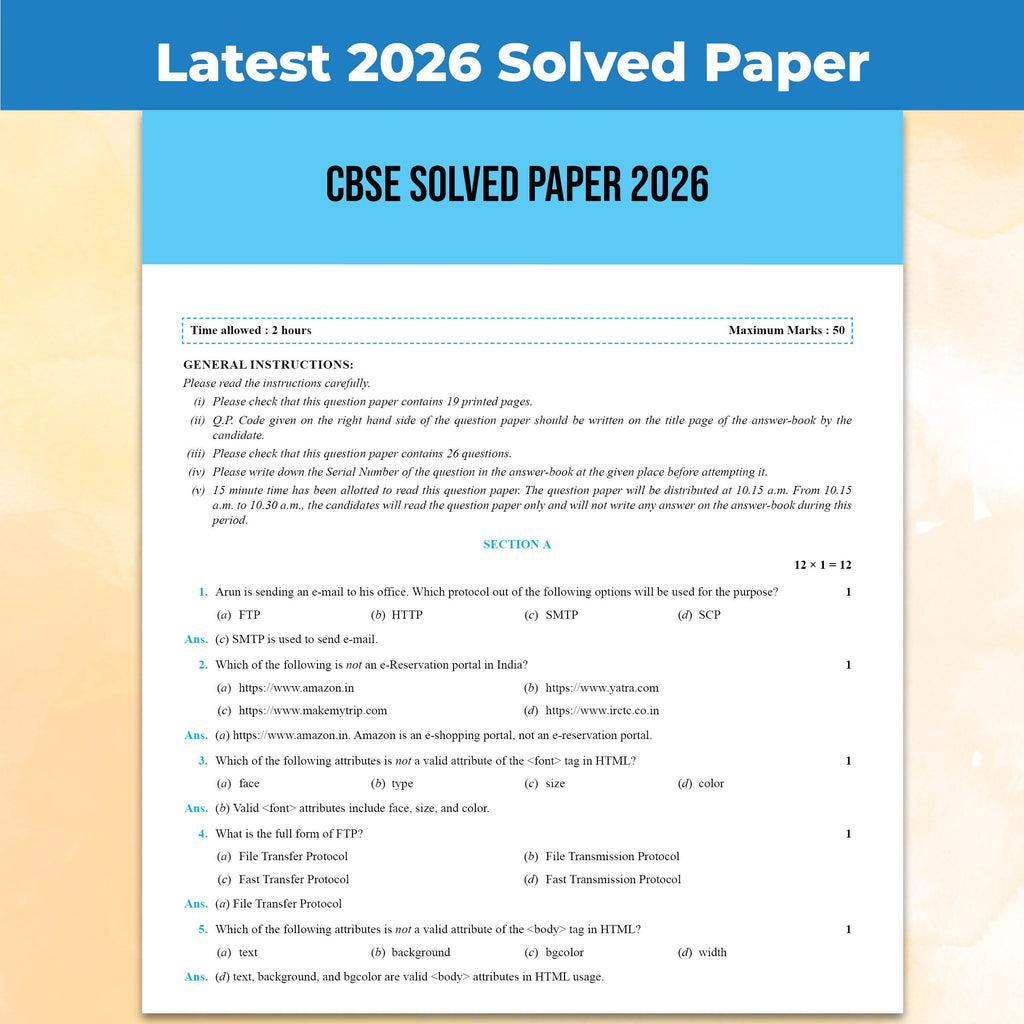 PW CBSE Question & Concept Bank Class 10 Computer Application 2027 Chapterwise & Topicwise By Prateik Sharma | NCERT Important Questions Concept Maps PYQs Mock Test 50% Competency Based Questions