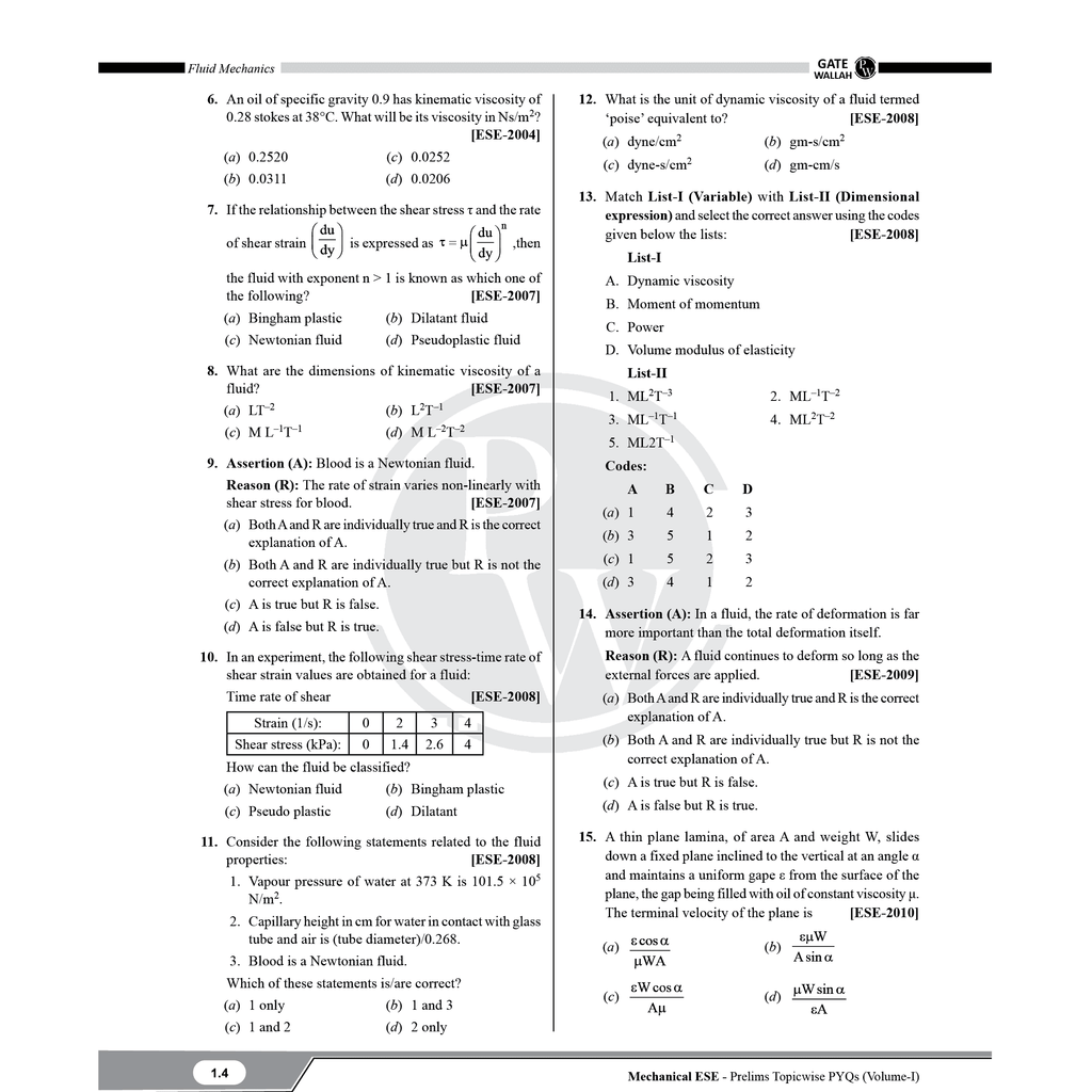 UPSC ESE Topicwise 26 Years PYQs Mechanical Engineering Vol 1 & 2, GS & Engineering Aptitude + GATEWALLAH Topicwise PYQs Mechanical Engineering, Engineering Maths & General Aptitude Combo Set of 5 Books For 2026 Exams
