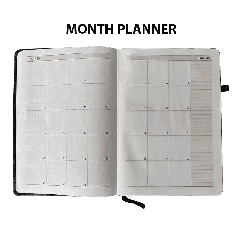Classic Black Diary | Hardbound | A5