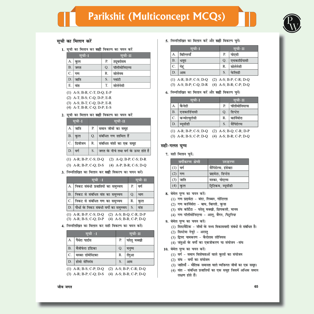 Arjuna For NEET Hindi Edition Class 11 Physics, Chemistry, Botany and Zoology Modules with Solutions & 15 OMR Sheets Combo Set of 15 Books (2025 Edition)