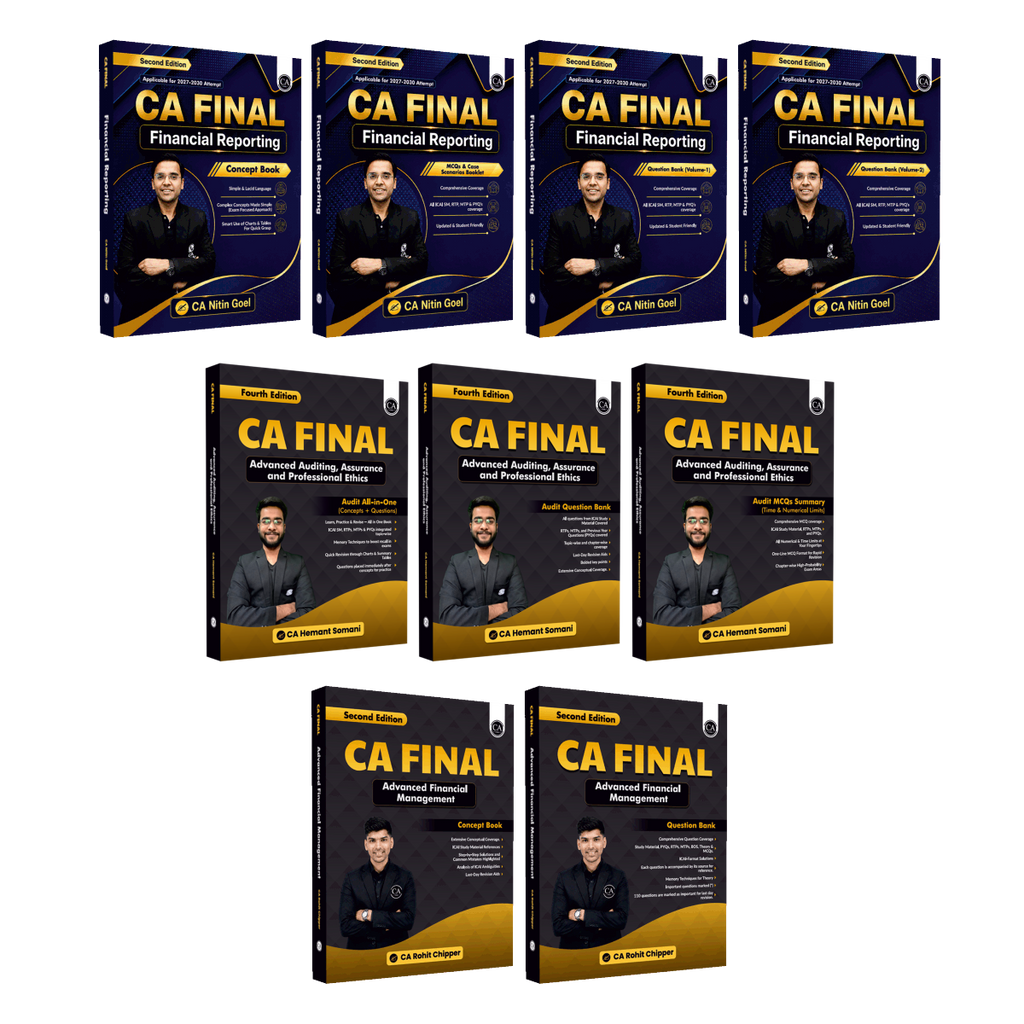 CA Final Combo of 9 Books For May 2027 Exams | Detailed Coverage of Latest Syllabus, All ICAI SM, RTP, MTP & PYQs Covered with Quick Revision