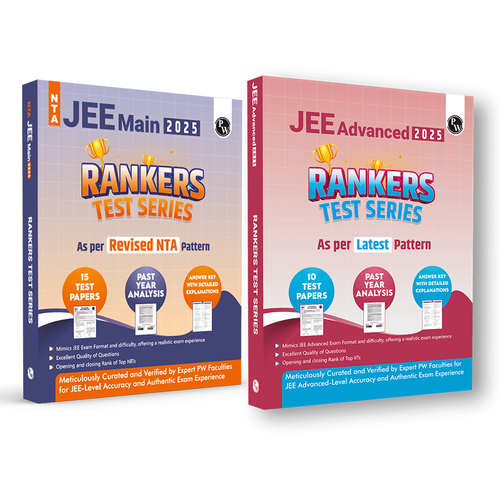 JEE Main & Advanced Rankers Test Series 2025 Combo Set of 2 Books As Per Latest Exam Pattern | Elaborated Solutions with College Cutoff and Past Year Paper Analysis