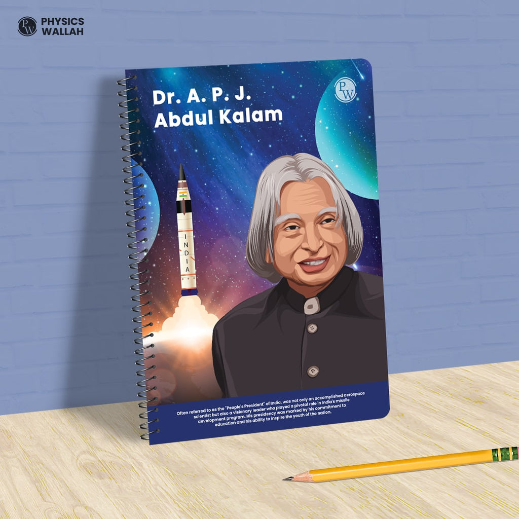 PW Practice Spiral Notebook | 280 Pages | Unruled | Dr. APJ Abdul Kalam