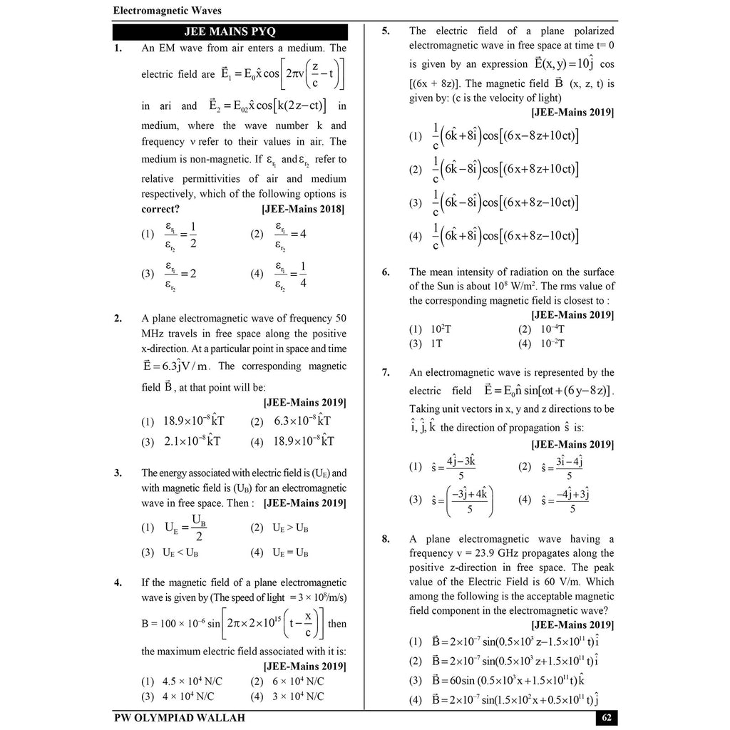 Olympiad Wallah NEET-Olympiad Excellence Class 12 Physics (Part 1 & 2) For 2026 | For NSEP, NEET, INPhO & IPhO Exam | Expert Crafted Content | PYQ, Challenging Problems with Detailed Solutions