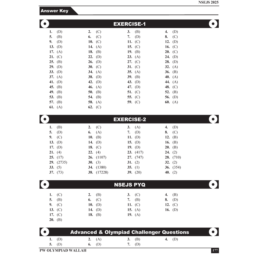Olympiad Wallah NSEJS Champion Series For Class 8-10 (Part-2) Complete Science Prep Guide | Ideal For NSEJS, INJSO & IJSO 2025