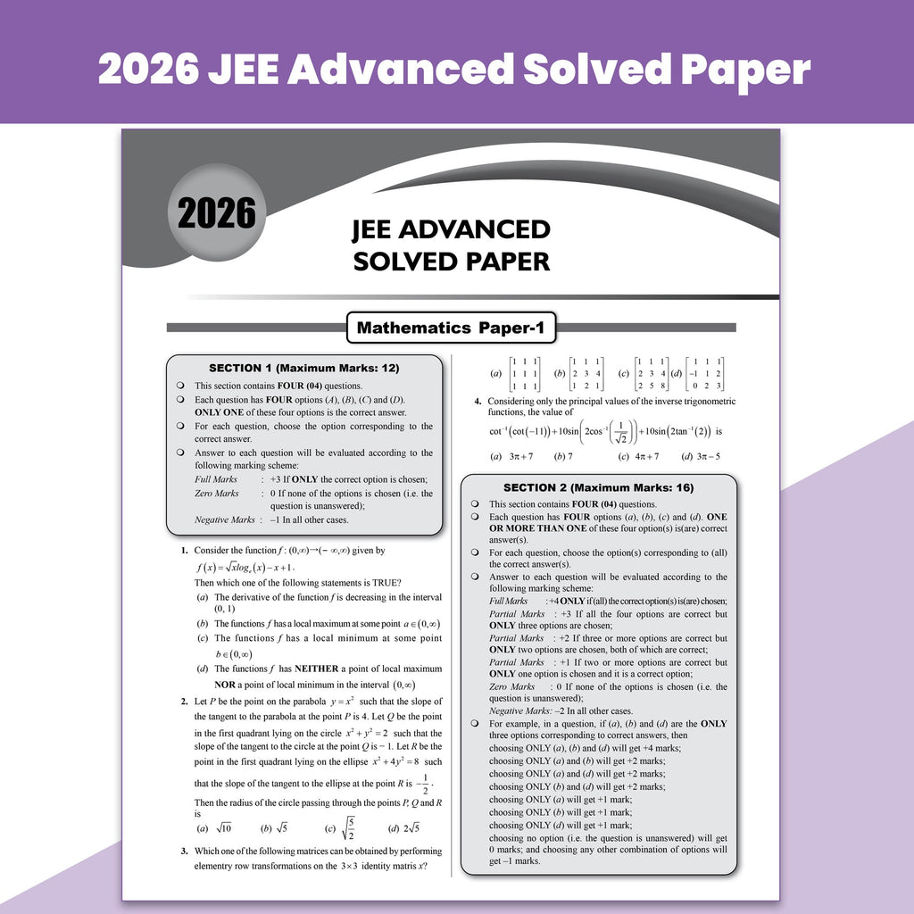 JEE Advanced 49 Years (2026-1978) with JEE Main 162 Sets Maths PYQs (2026-2019) | Chapterwise and Topicwise Solved Papers For JEE Main & Advanced 2027 Exams