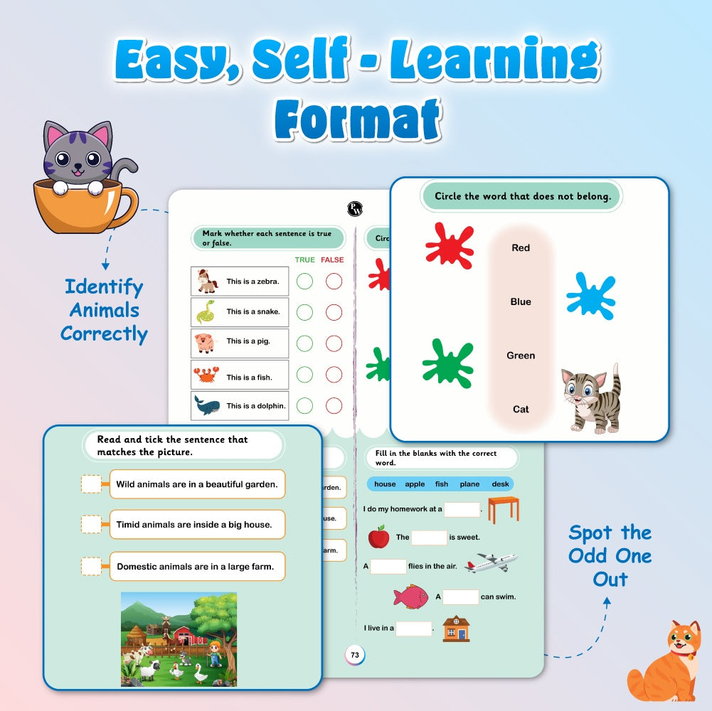 555 English Activity Book For Kids-Brain Games For 5+ Years Old Kids | Free 500+ Printable Worksheets, Fun Puzzles, Word Games, English Grammar, Pronunciation,Vocabulary, Riddles & Learning Activities
