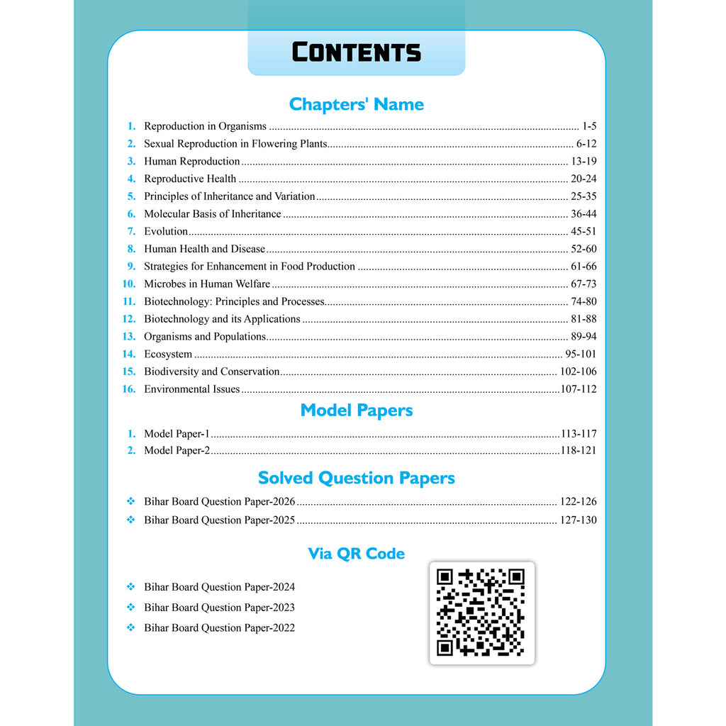 Bihar Board Class 12 Question Bank Biology JEET Guess Papers & Question Bank By Anurag Sir For 2026-27 Exam | Chapterwise Mind Maps & Previous 10 Years Questions, Model Papers with OMR