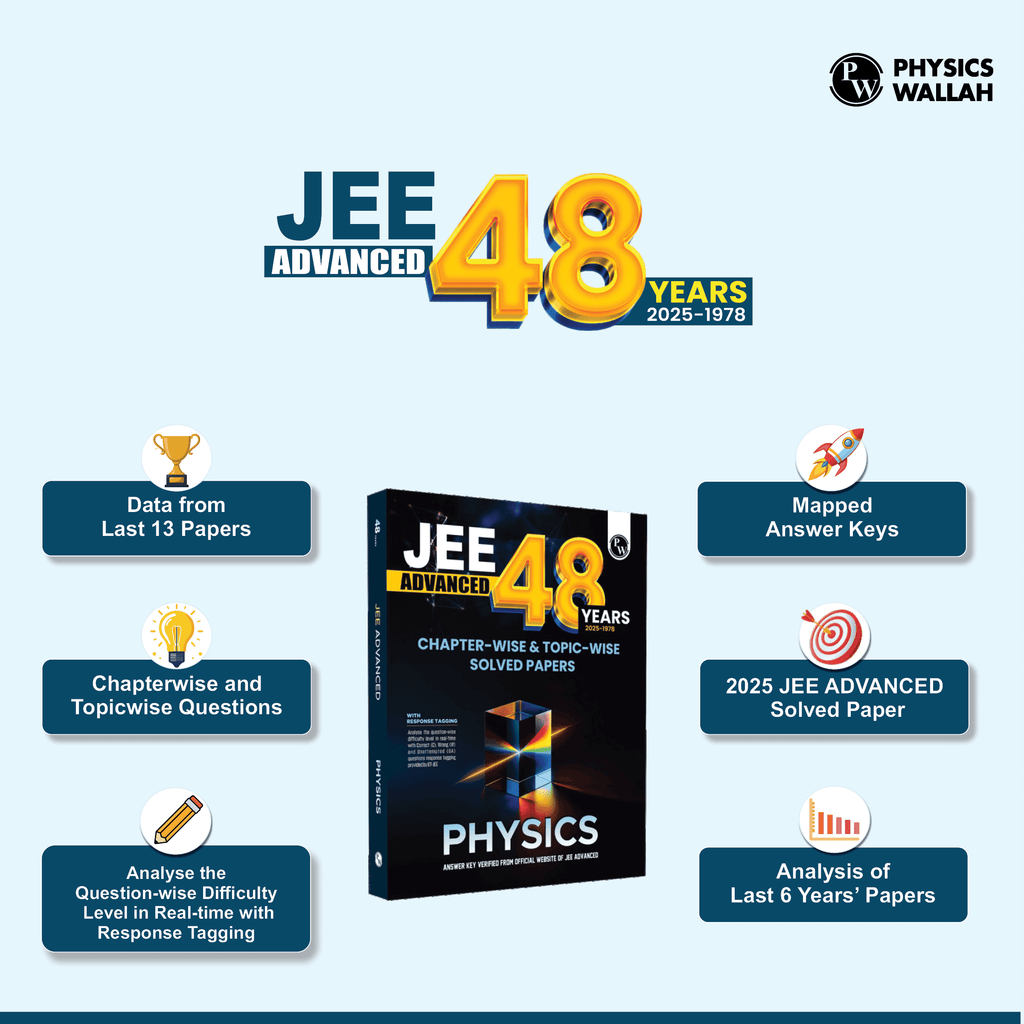 Digital-Book + 48 Years JEE Advanced Physics Chapterwise & Topicwise Solved Papers (1978-2025) | PYQ with Detailed Solutions | Previous Year Questions for IIT JEE Advanced Exam