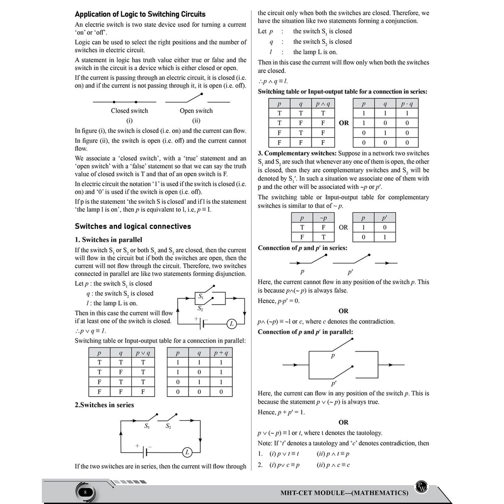 PW Maharashtra Board MHT-CET Mathematics Question Bank & Solution Booklet Set of 2 Books | Theory plus PYQs of MHCET, CBSE & MH Boards | Detailed Solution Explanations