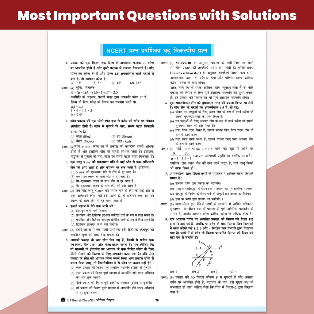UP Board Class 12 Question Bank Guru Mantra (Hindi Medium) Physics, Chemistry and Maths Combo Set of 3 Books For 2026-27 Exam | NEP 2020