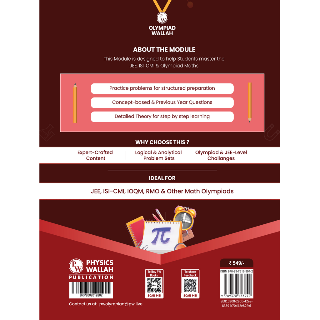 Olympiad Wallah JEEnius Edge 11 Mathematics (Part 2) For 2026 | For JEE, ISI-CMI, IOQM, RMO & Maths Olympiad Exam | Logical & Analytical Problem Sets, JEE-Level Challenges