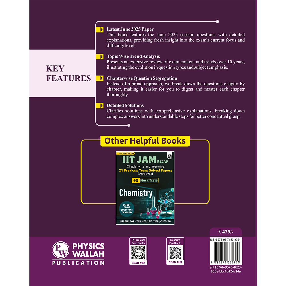 CSIR - NET Recap Chemical Sciences Chapterwise & Yearwise Previous Years Solved Papers (2025-2015) PYQ Latest December 2024 Paper Covered l TIFR, JEST, GATE and IIT JAM Exams