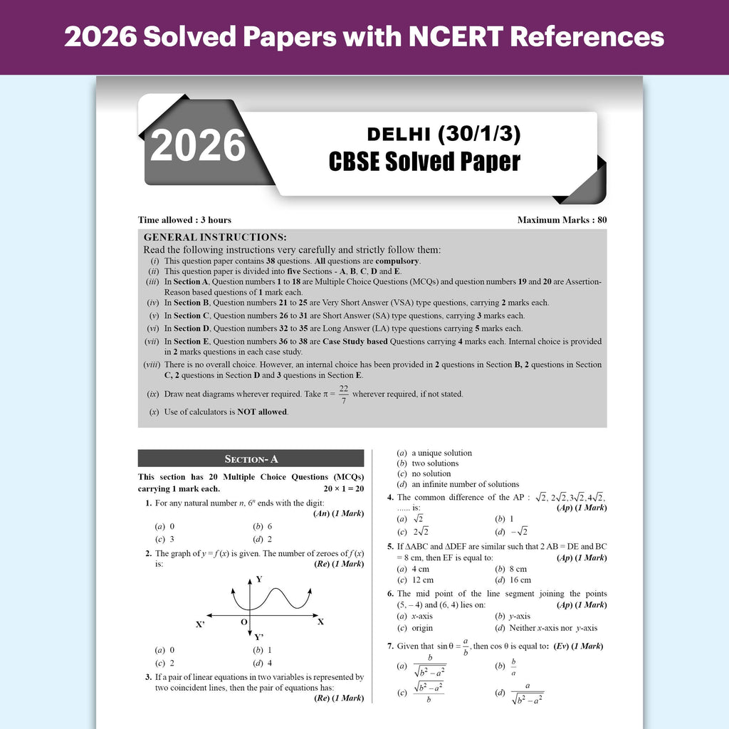 CBSE Improvement Score Amplifier Class 10 Maths For 2026 Improvement Board Exams | 5 PYQs Sets of 2026 Solved Papers | Sample Papers & Chapter-wise Concepts Maps