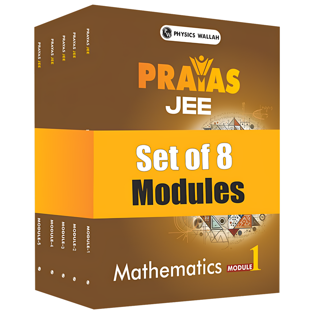 Prayas For JEE Main & Advanced Droppers Mathematics Modules with Solutions Combo Set of 8 Books (2025 Edition)