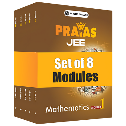 Prayas For JEE Main & Advanced Droppers Mathematics Modules with Solutions Combo Set of 8 Books (2025 Edition)