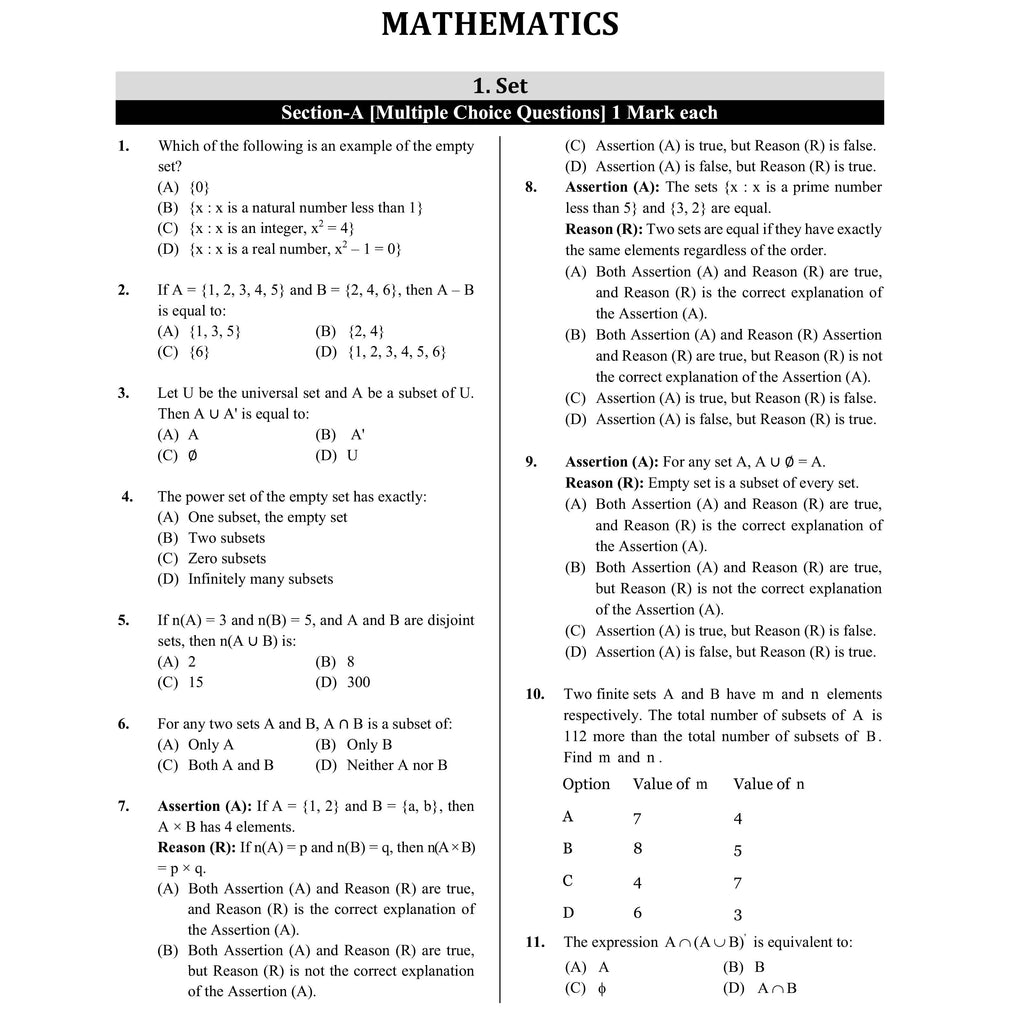 ISC Class 11 Chapter-wise 20 Most Probable Questions For 2027 Board Exams | Physics, Chemistry, Maths, & Biology | Expert Curated Content Based on the Latest Syllabus
